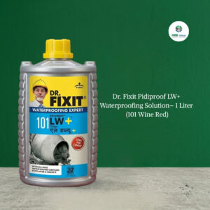 Dr. Fixit Pidiproof LW+ Waterproofing Solution – 1 Liter (101 Wine Red)