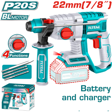 Cordless Rotary Hammer (20V) - Total TRHLI20208