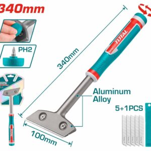 Scraper Metal - Aluminum Alloy Handle – 340mm TOTAL (TGS3088)