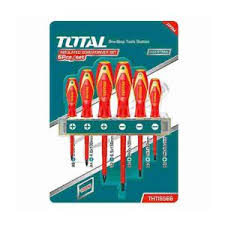Screwdriver Insulated 6 Pcs Set Total Brand THTIS566