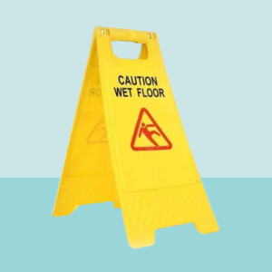 Caution No Parking Floor Stand Up Sign for Office or Industry