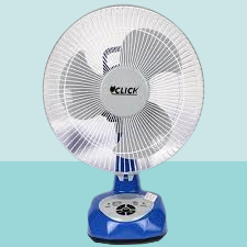 Click Rechargeable Table Fan 12''