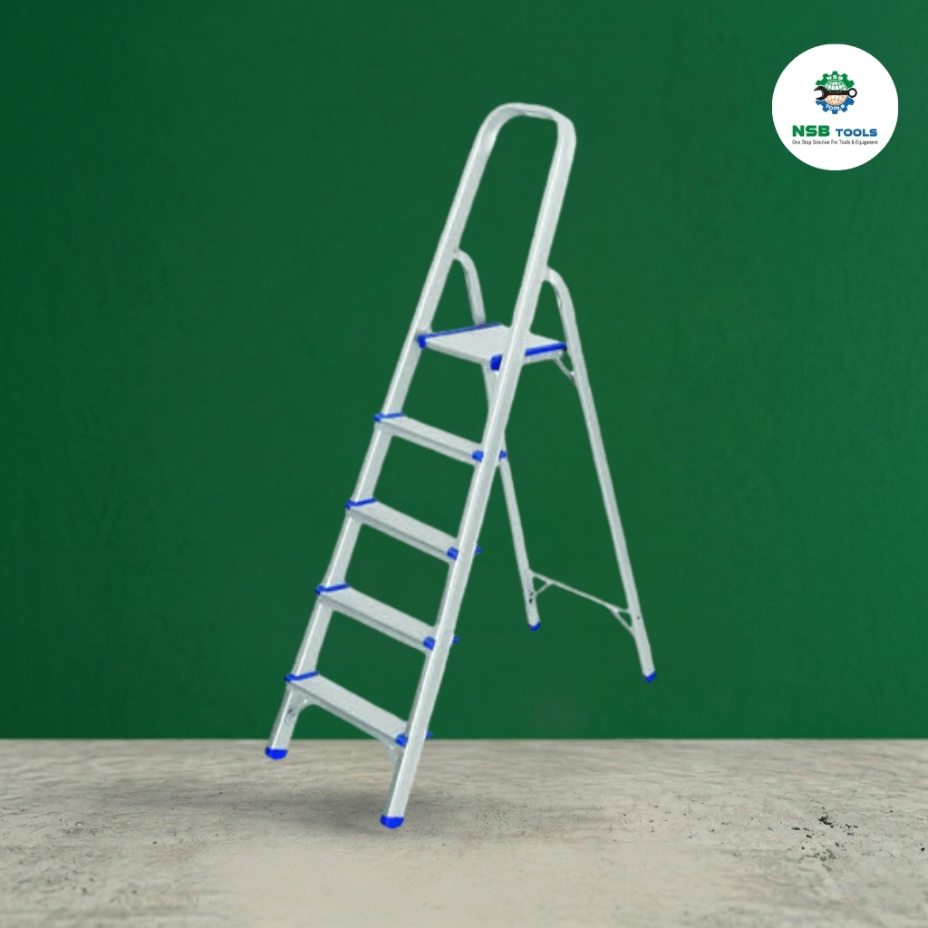 5 Step Ladder Price in BD - Everbest Aluminum Platform with Gas Moon Portable Canister Storage Utility by NSB Tools