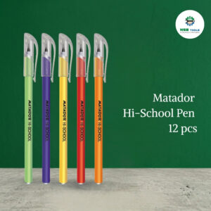 Matador Hi School Pen Price in BD - 0.6mm Fine Tip 12 Pcs with 6 Step Ladder Usability for Office Supplies by NSB Tools