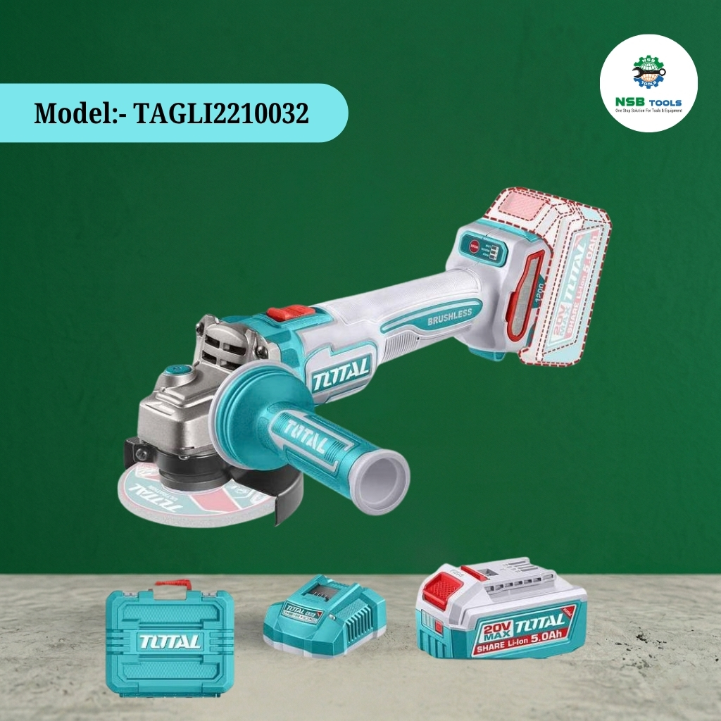 Cordless Angle Grinder  20 v TAGLI2210032 Total Brand