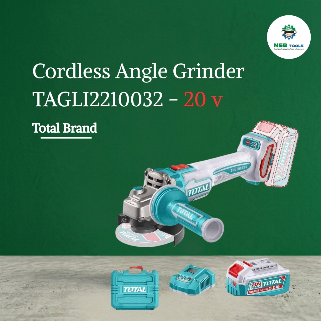 Cordless Angle Grinder  20 v TAGLI2210032 Total Brand