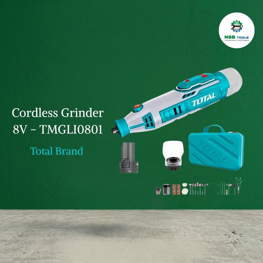 Total Cordless Grinder 8V TMGLI0801 Rotary Tool Kit - NSB Tools